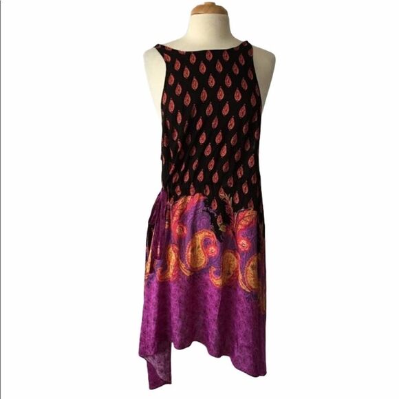 Free people asymmetrical side tie Sleeveless Dress - Picture 4 of 7